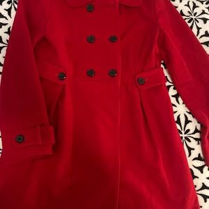 Red Pea Coat